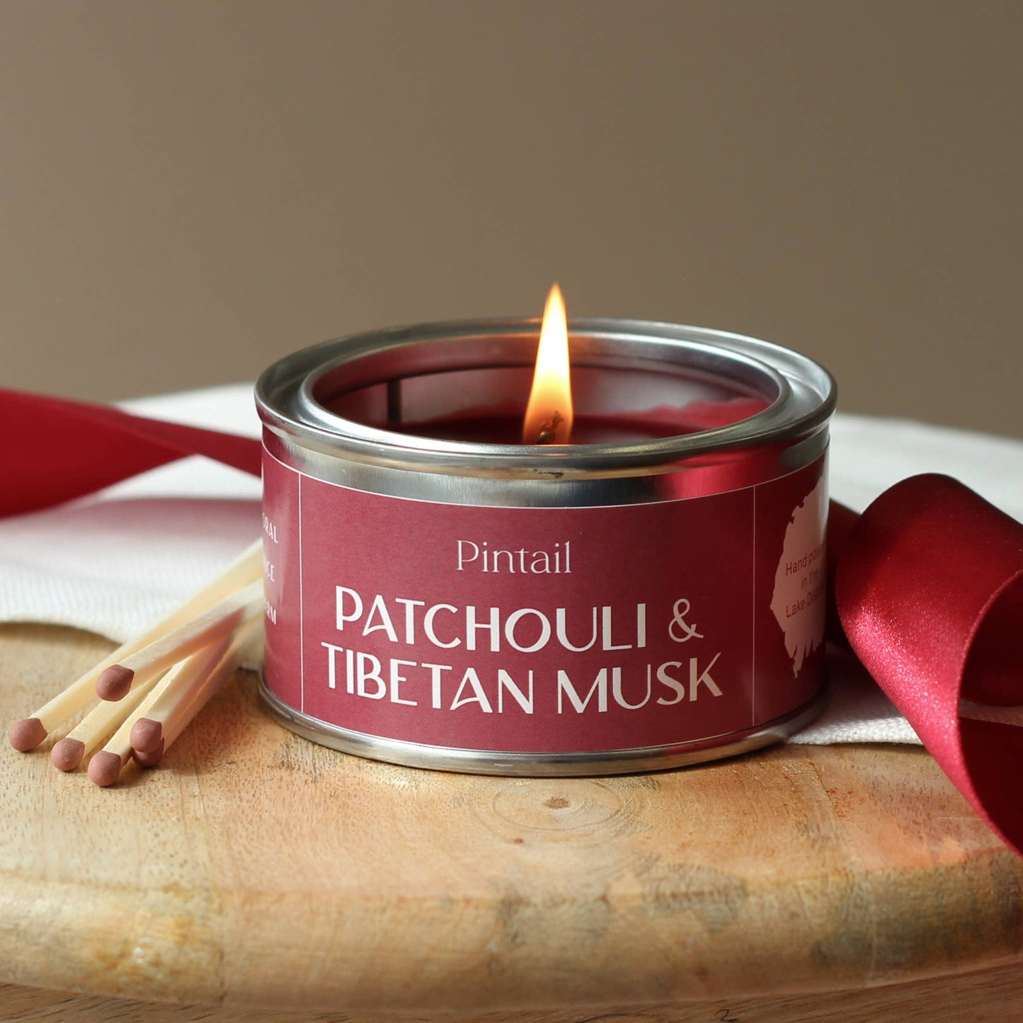 Patchouli and Tibetan Musk Paint Pot Candle | Small Candles