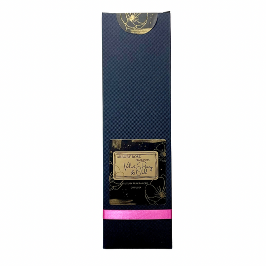 Velvet Peony & Oud Luxury Reed Diffuser - Arbory Rose