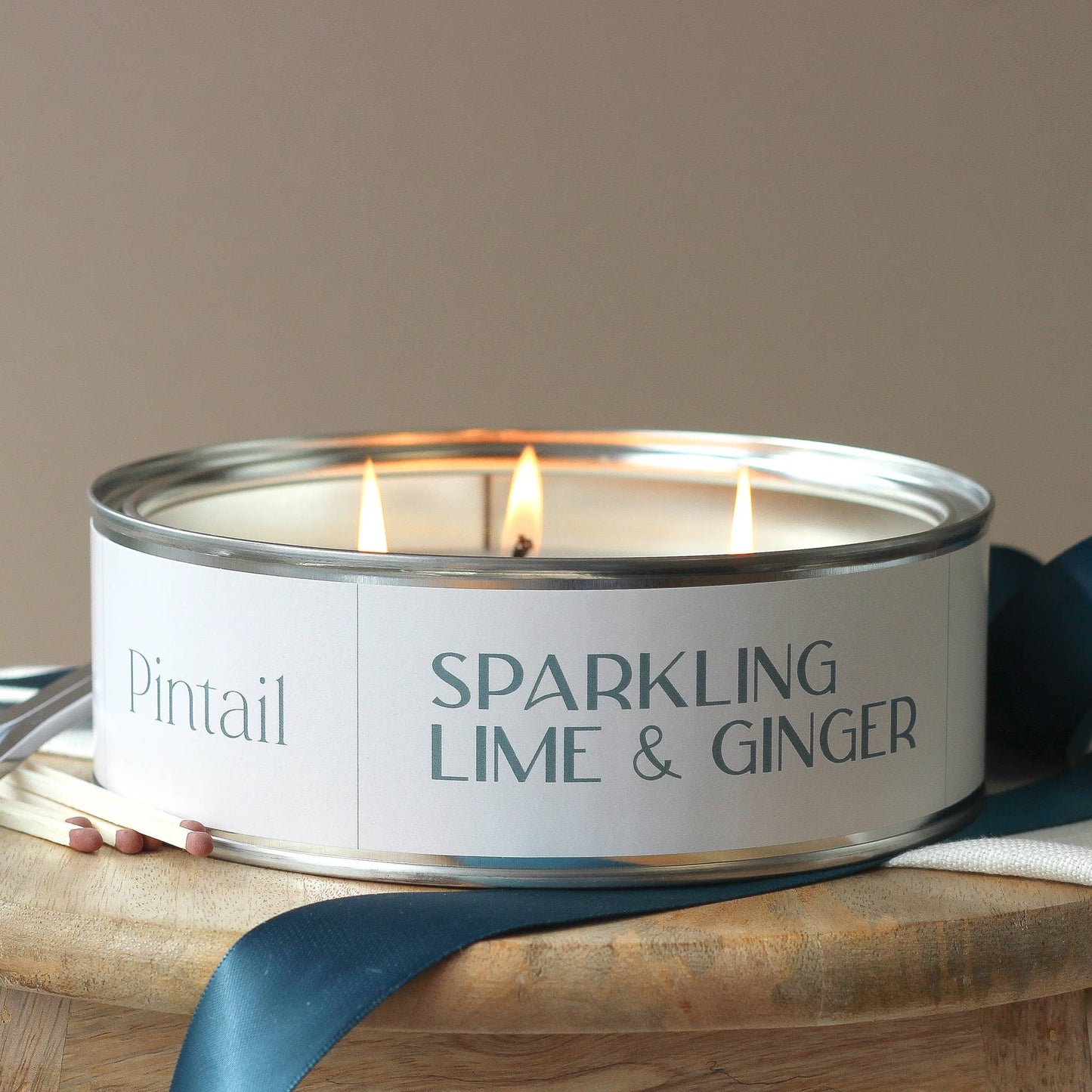 Sparkling Lime and Ginger Triple Wick Candle | Large Candle