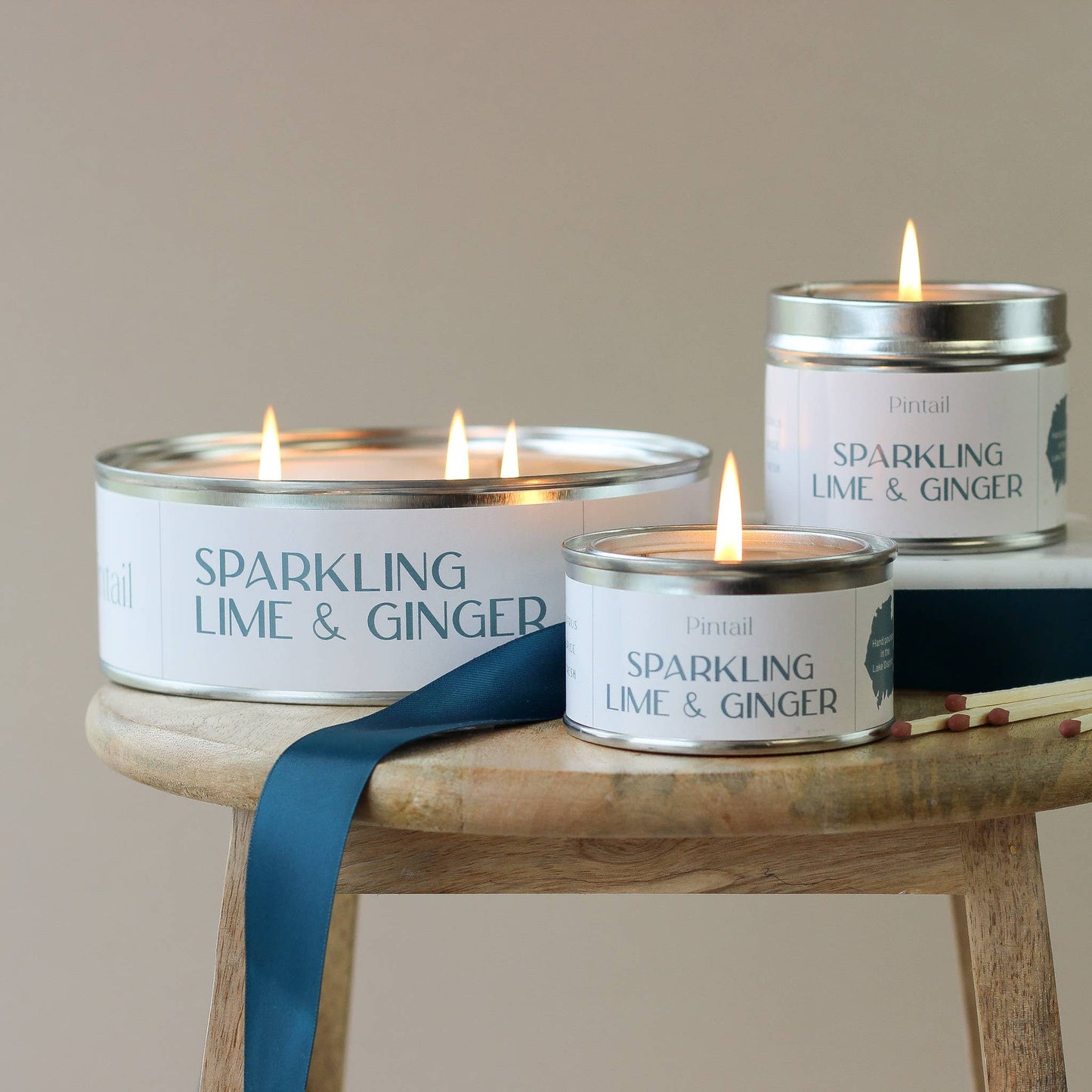 Sparkling Lime and Ginger Triple Wick Candle | Large Candle