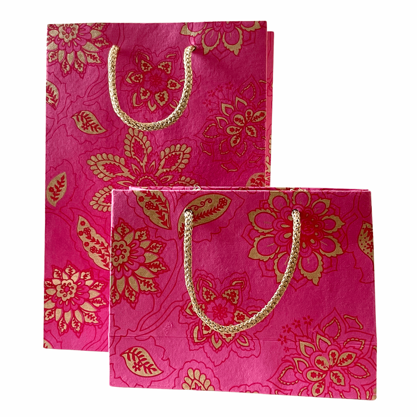 Large Pink Floral Gift Bag