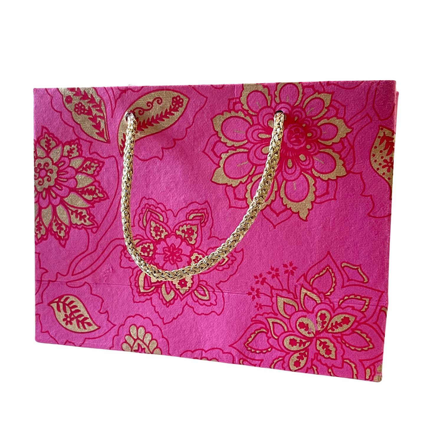 Small Pink Floral Gift Bag