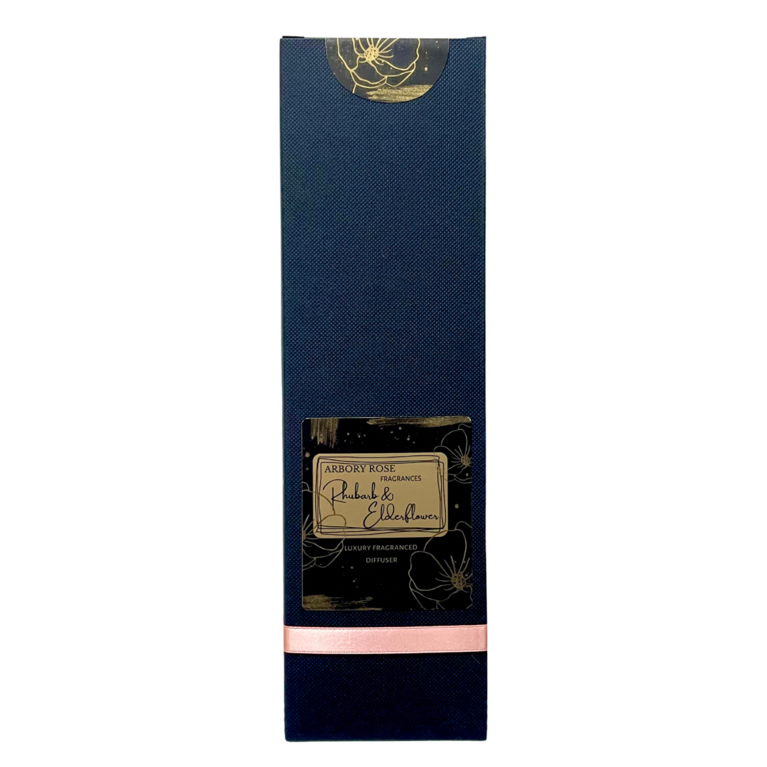 Rhubarb & Elderflower Luxury Reed Diffuser - Arbory Rose