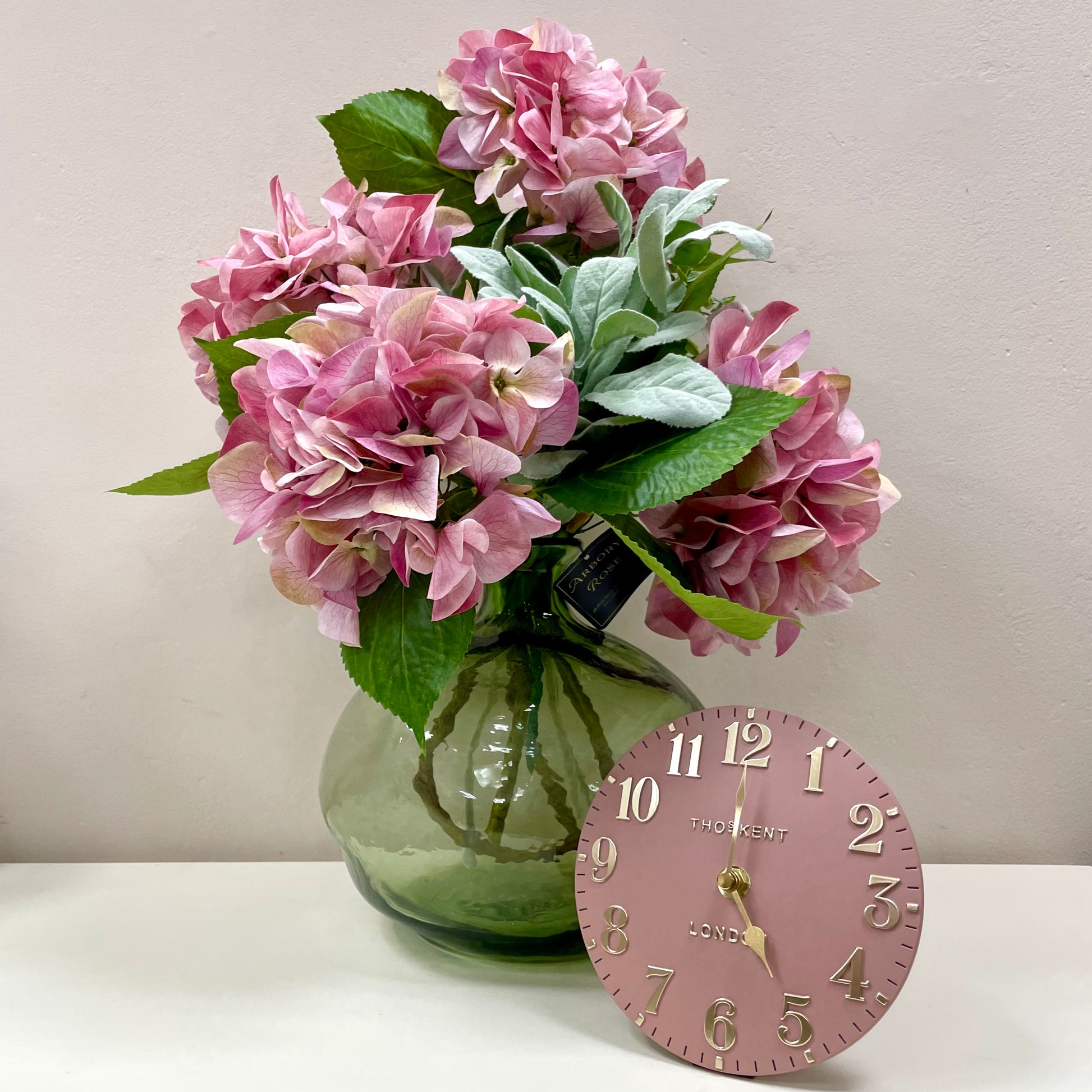 Thomas Kent Mantle Clock - Pink - Arbory Rose