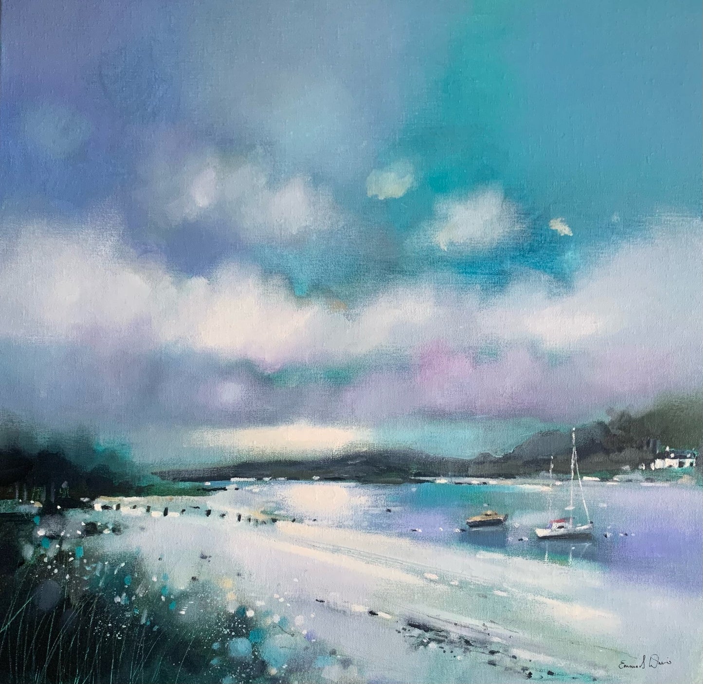 Silver Sands of Morar Framed Tile
