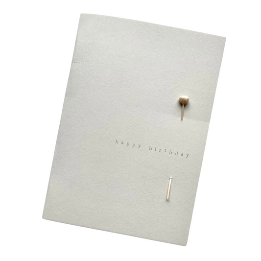 Pressed Flower Greetings Card - Happy Birthday - Arbory Rose