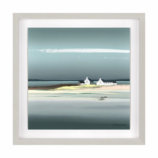 Seaview with White Cottages