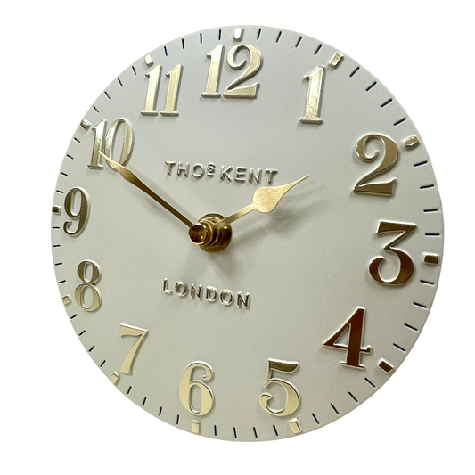 Thomas Kent Mantle Clock - Cream - Arbory Rose