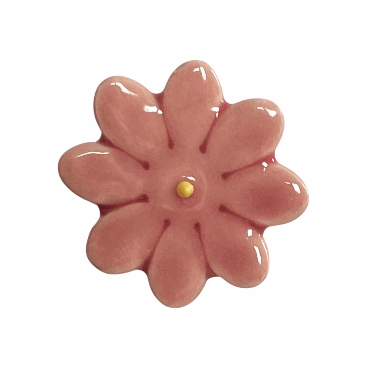 Handmade Ceramic Daisy Flower - Pink
