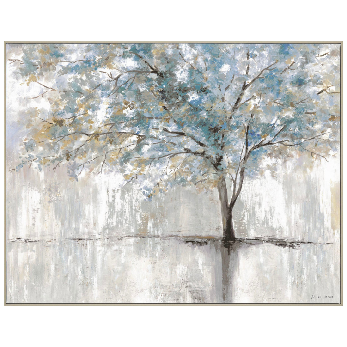 Silver Blossom Canvas