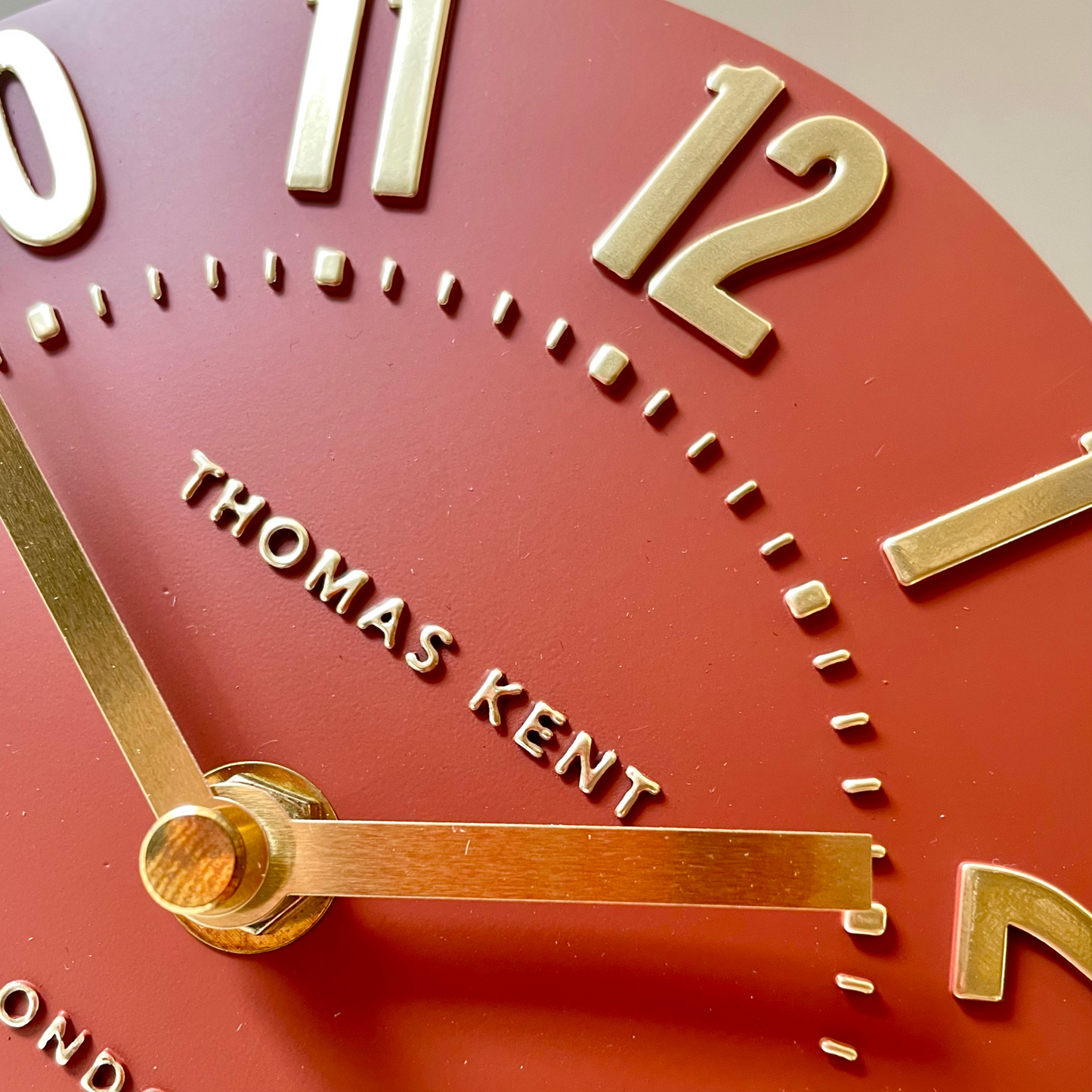 Thomas Kent Mantle Clock - Terracotta