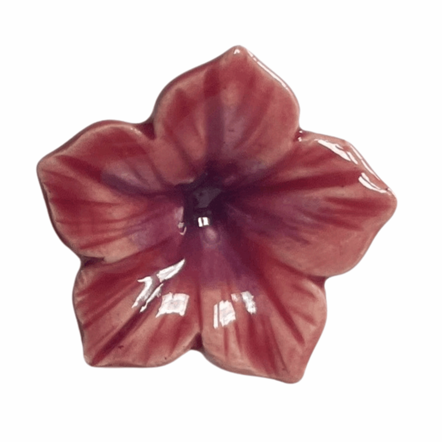 Handmade Ceramic Petunia Flower - Pink