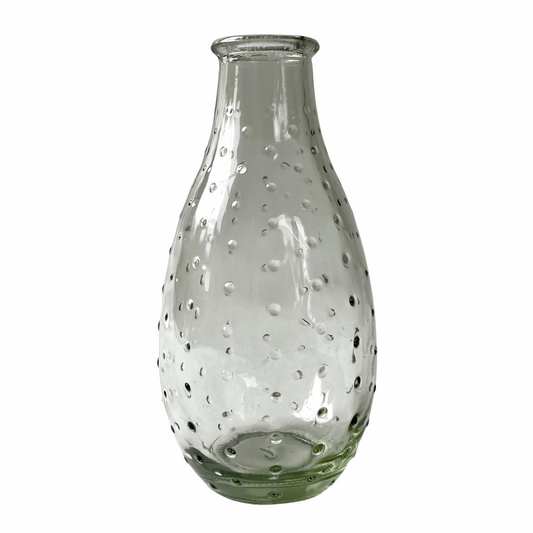 Glass Bottle Bud Vase - Spots