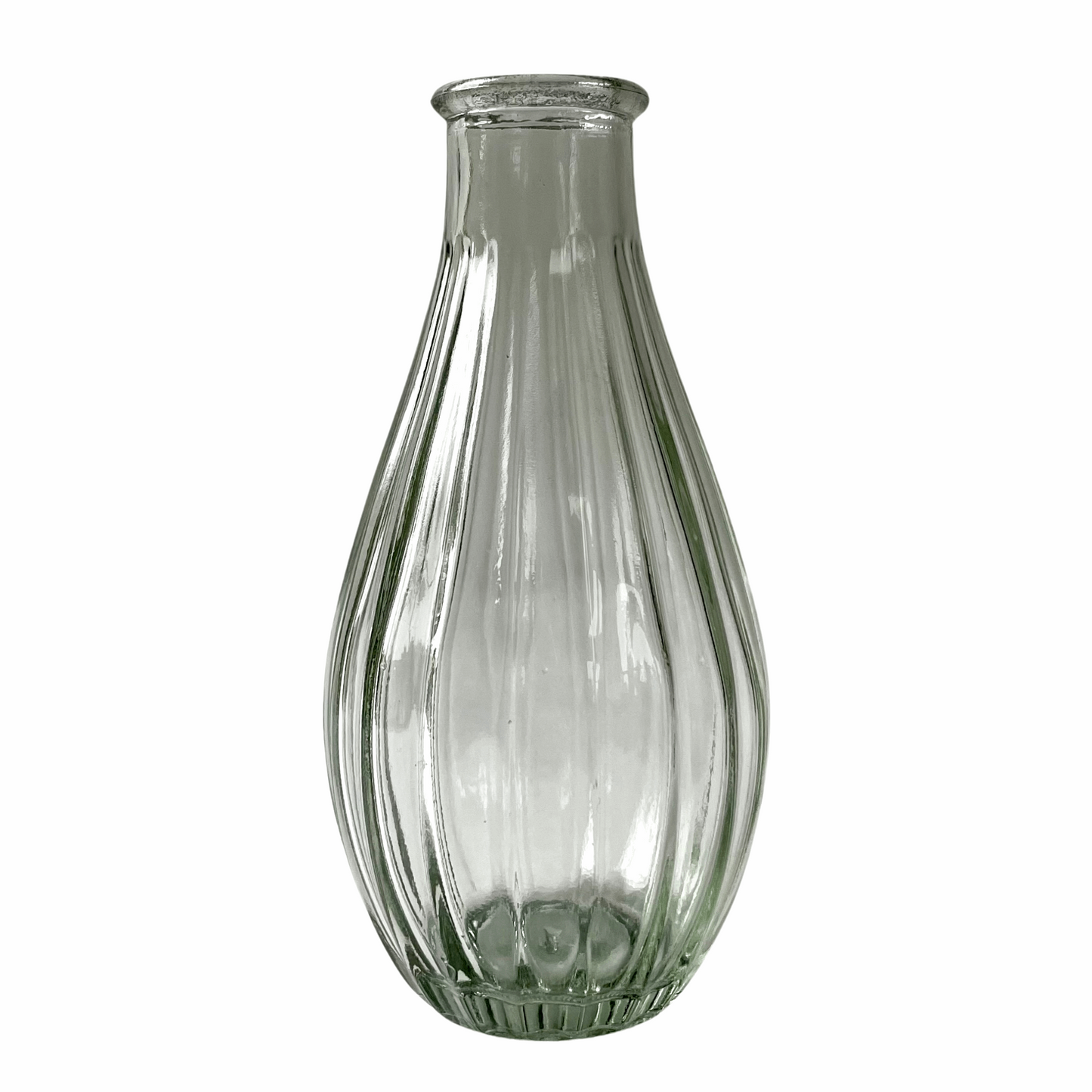 Glass Bottle Bud Vase - Stripe