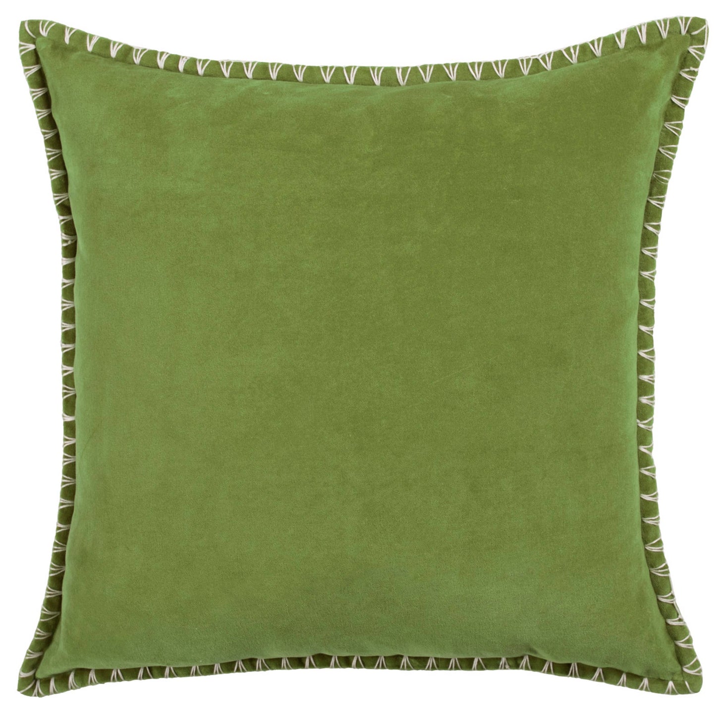 Stitch Embroidered Cushion Grass: Grass / Feather Filled / 50 x 50cm