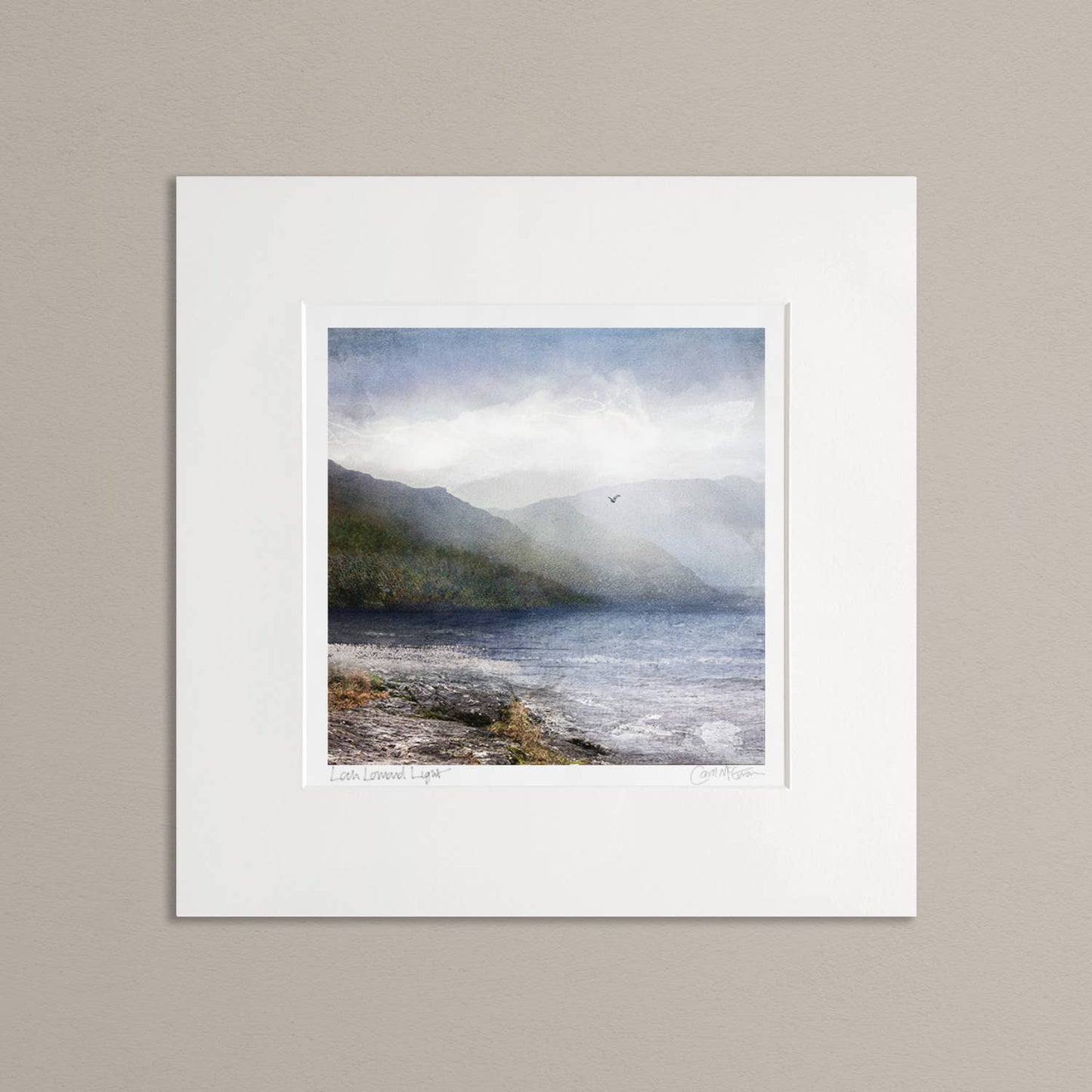 Loch Lomond Light - giclée art print by Scottish artist: 16 x 16 inches