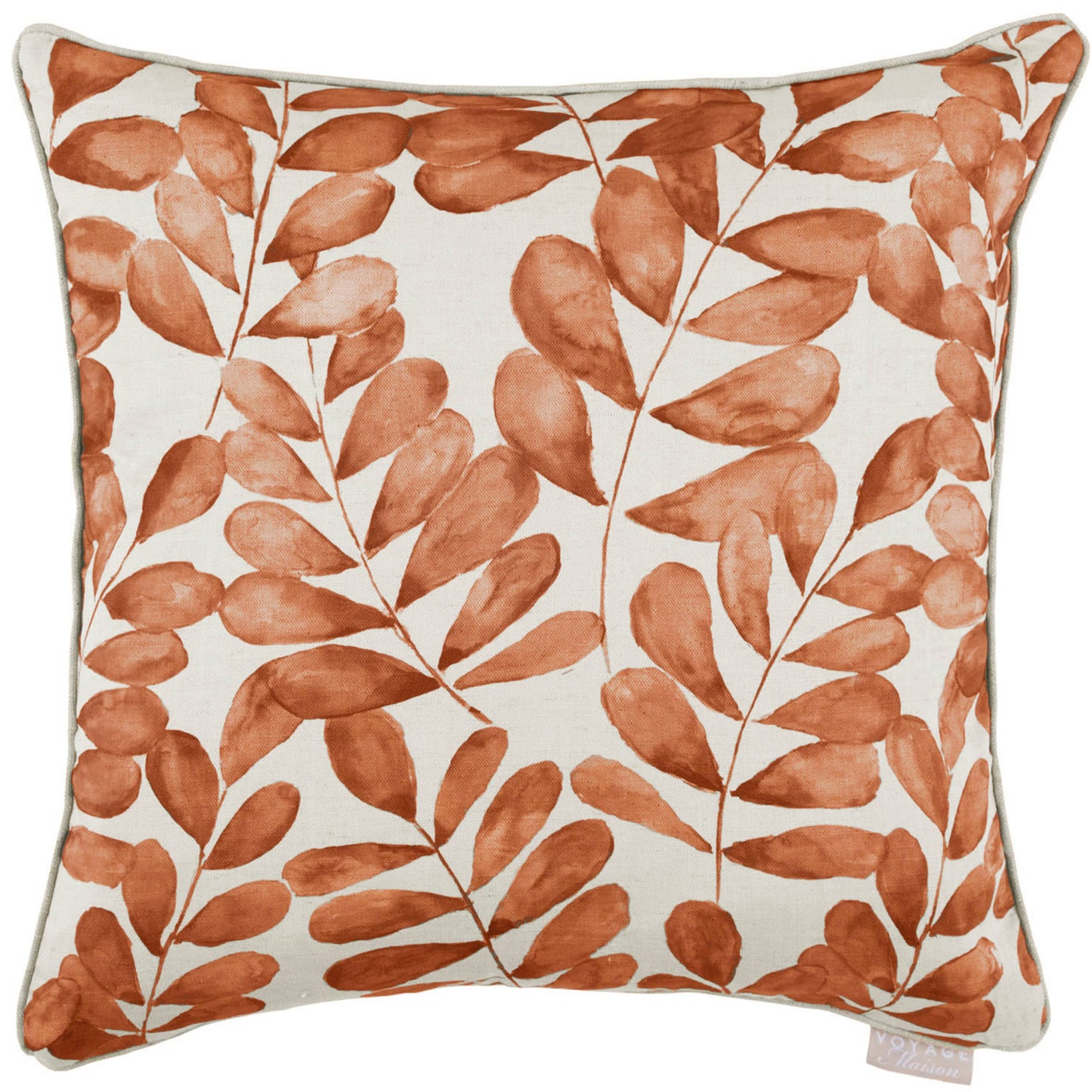 Rowan Printed Cushion Amber: Amber / Feather Filled / 50 x 50cm