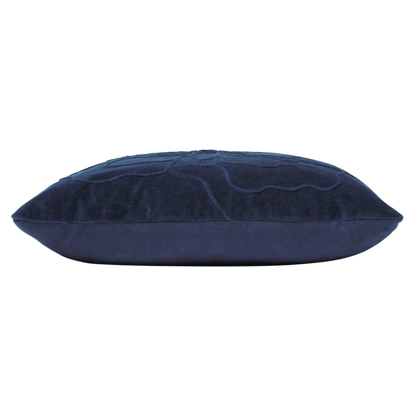 Angeles Floral Velvet Cushion Navy: Navy / Feather Filled / 45 x 45cm