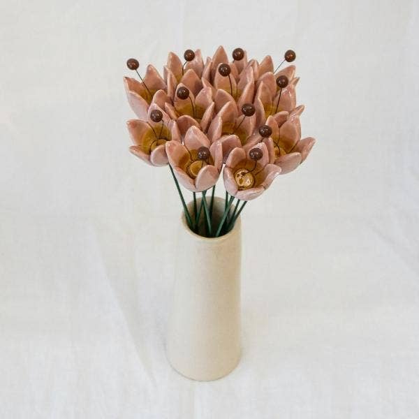 Tulip diameter approx. 2.5*3.5cm | 20cm stem: Light blue