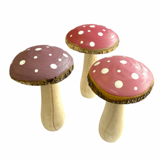 Large Wooden Spotty Mushroom