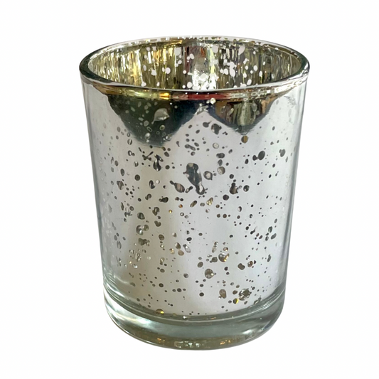 Small Mercury Silver Tea Light Holder