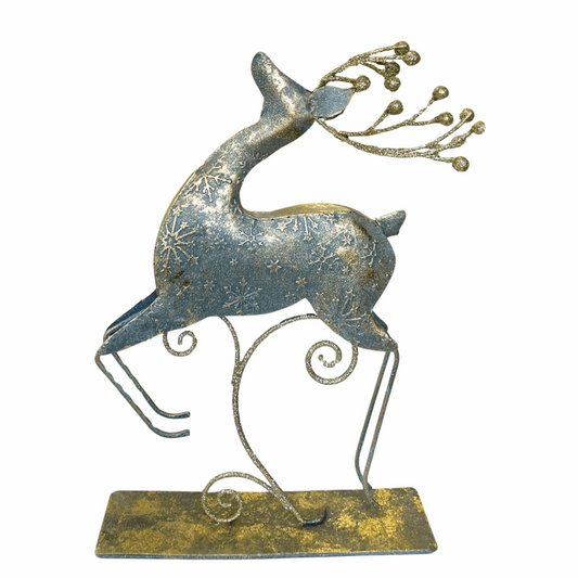 Embossed Metal Christmas Reindeer