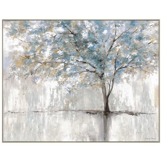 Silver Blossom Canvas