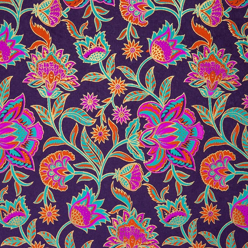 Purple Floral Twist Gift Wrap