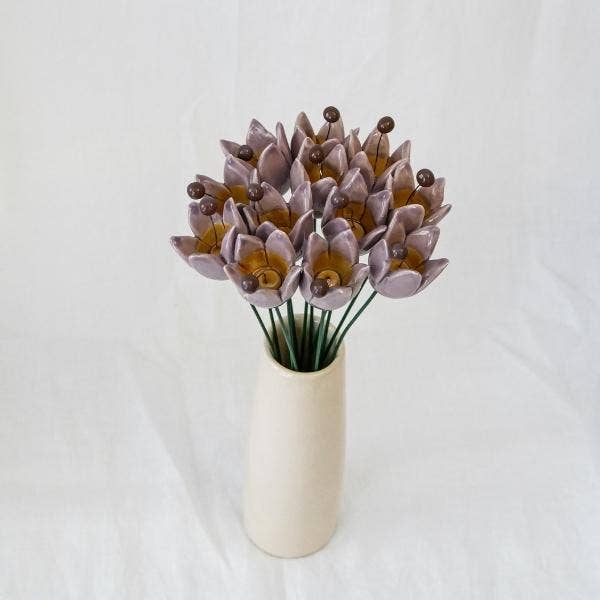 Tulip diameter approx. 2.5*3.5cm | 20cm stem: Light blue