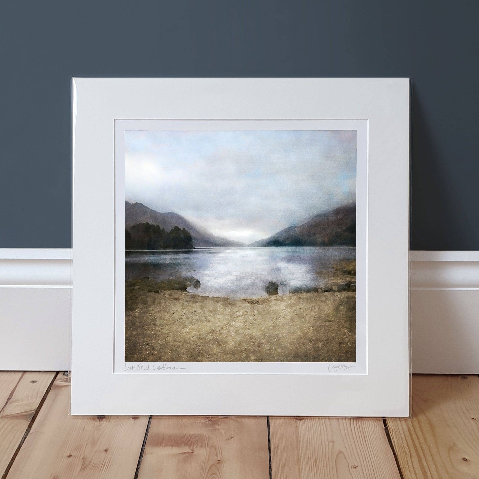 Loch Shiel Glenfinnan Scotland Signed Art Print: 16 x  16 inches - Arbory Rose